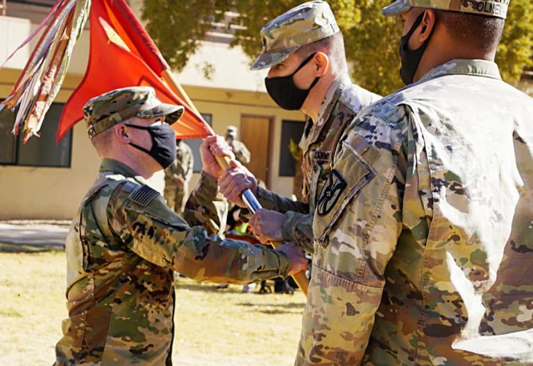 Change of command at Fort Irwin unit - High Desert Warrior - Ft Irwin