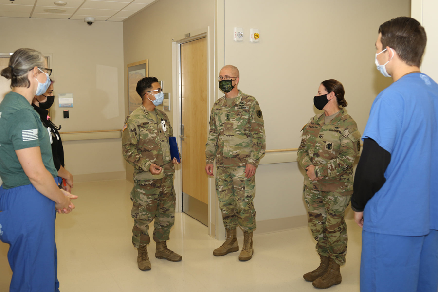 Defense Health Agency head visit hospital - High Desert Warrior - Ft Irwin