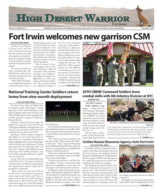 High Desert Warrior Digital Edition - December 2021 - High Desert ...