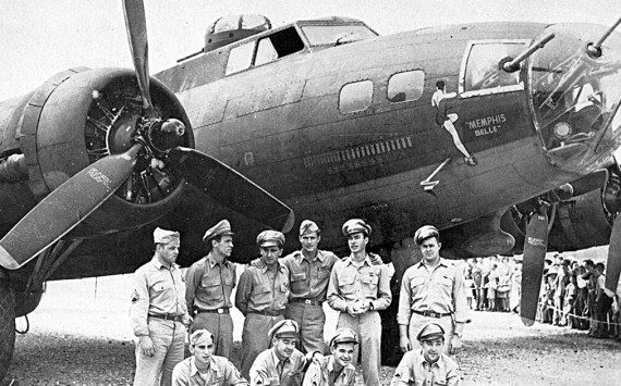 The most famous nose art of World War II — the Memphis Belle. (Courtesy photograph)