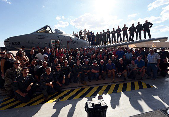 Sept. 13: Davis-Monthan AFB, Ariz. — The 355th Wing’s 354th Fighter Squadron and 354th Fighter Generation Squadron inactivated at Davis-Monthan Air Force Base, Sept. 13, 2024. Known as the Bulldogs, the squadrons conducted 35,000 combat sorties, where they fired more than a quarter million 30 mm rounds, supported 1,300 troops in contact, flew missions against numerous high-value targets and provided close air support in 71 successful rescues. The first A-10 Thunderbolt II aircraft arrived at DM in 1976. With the inactivation and the U.S. Air Force’s divestment plan, the two squadrons have retired and transferred all 36 of their A-10s. (Air Force photograph by Staff Sgt. Abbey Rieves)