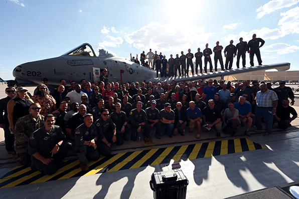 Sept. 13: Davis-Monthan AFB, Ariz. — The 355th Wing’s 354th Fighter Squadron and 354th Fighter Generation Squadron inactivated at Davis-Monthan Air Force Base, Sept. 13, 2024. Known as the Bulldogs, the squadrons conducted 35,000 combat sorties, where they fired more than a quarter million 30 mm rounds, supported 1,300 troops in contact, flew missions against numerous high-value targets and provided close air support in 71 successful rescues. The first A-10 Thunderbolt II aircraft arrived at DM in 1976. With the inactivation and the U.S. Air Force’s divestment plan, the two squadrons have retired and transferred all 36 of their A-10s. (Air Force photograph by Staff Sgt. Abbey Rieves)