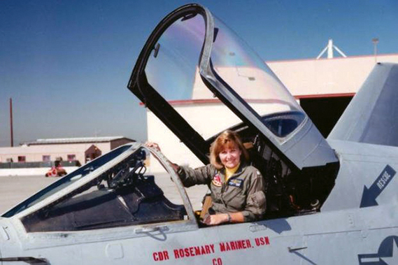 Navy Cmdr. Rosemary Mariner in the 1990s. (Navy photograph)